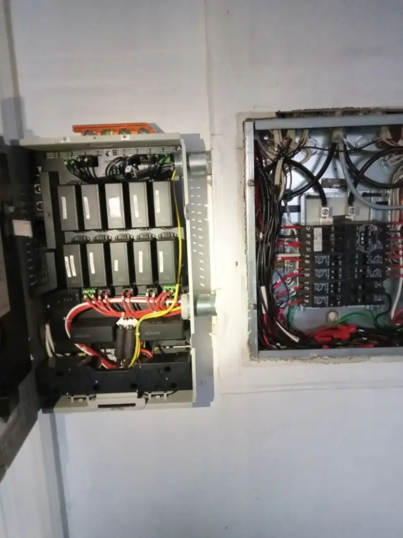 Electrical panel upgrade completed for Commercial Electrician Services in Hopkins